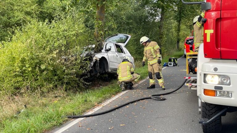 Unfall in Lehrte: Auto prallt gegen Baum, Fahrer stirbt