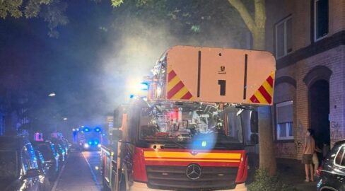 Dortmund: Brand im Keller, Haus nicht mehr bewohnbar