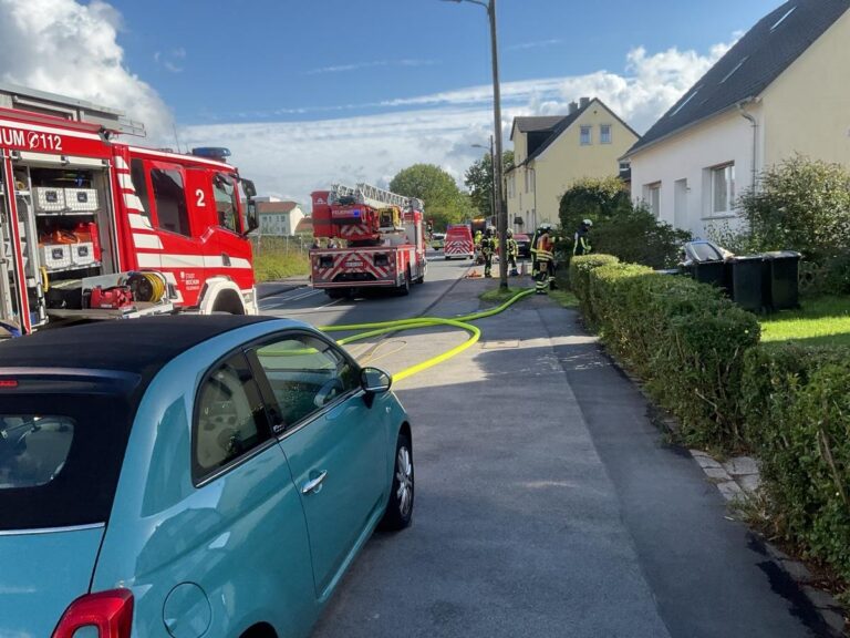 Bochum: Wäschetrockner fängt Feuer, Brand im Keller