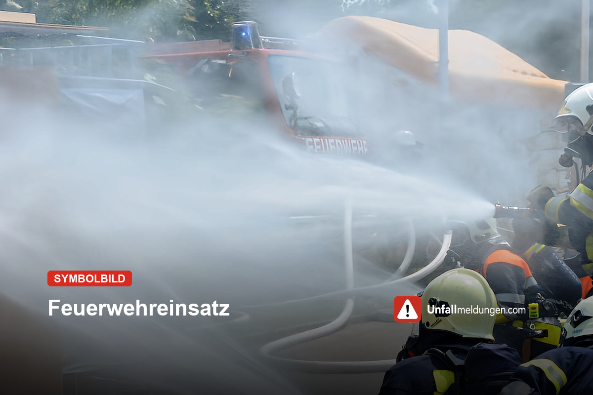 Albstadt: Feuer-Drama im Wohnwagen, Mensch tot geborgen