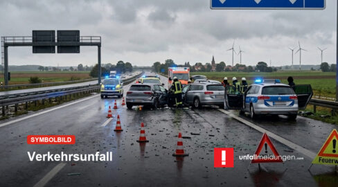 Wernigerode: Tödlicher Unfall auf L 100, Autos fangen Feuer