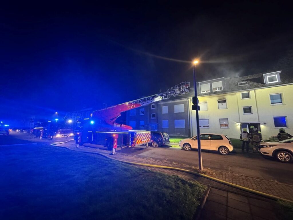 Gelsenkirchen: Feuer-Drama in Hassel, 4 Bewohner in Klinik