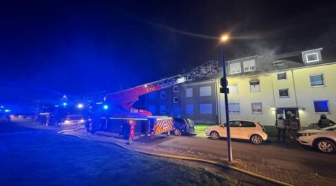 Gelsenkirchen: Feuer-Drama in Hassel, 4 Bewohner in Klinik