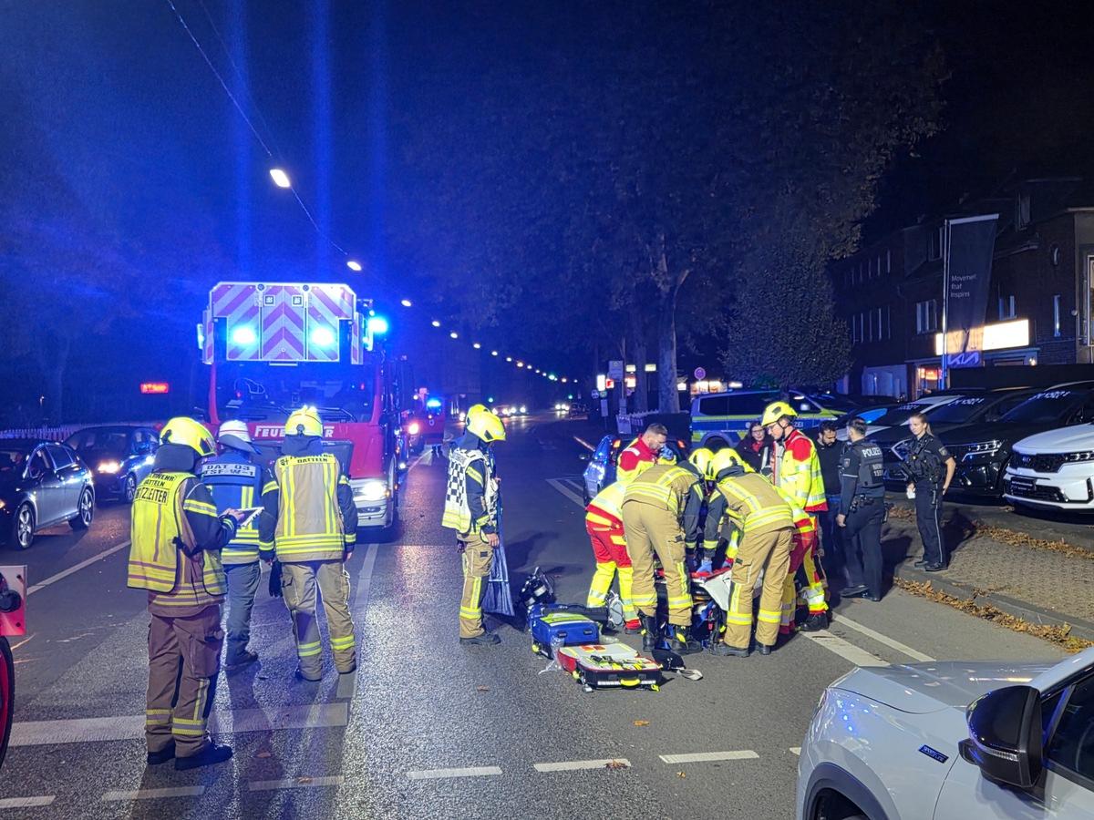 Datteln: Fußgängerin bei Unfall schwer verletzt, Klinik