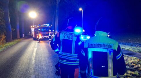 Bötersen: Auto prallt gegen Baum, Person stirbt bei Unfall