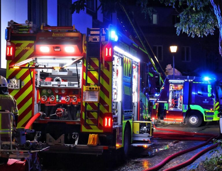 Konstanz: Wohnungsbrand in Altstadt, Häuser geräumt