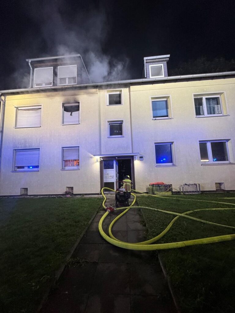 Gelsenkirchen: Feuer-Drama in Hassel, 4 Bewohner in Klinik