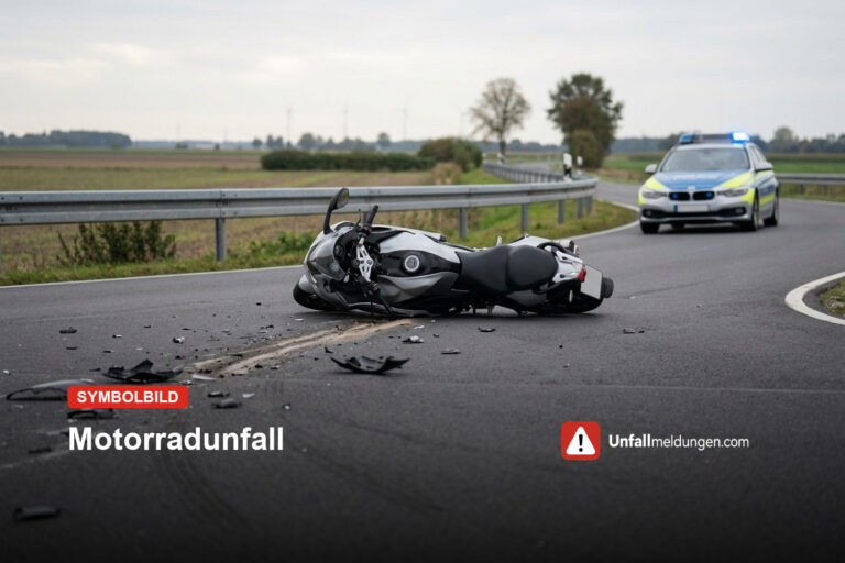 Schutzbach: Biker (16) rutscht bei Unfall in Gegenverkehr
